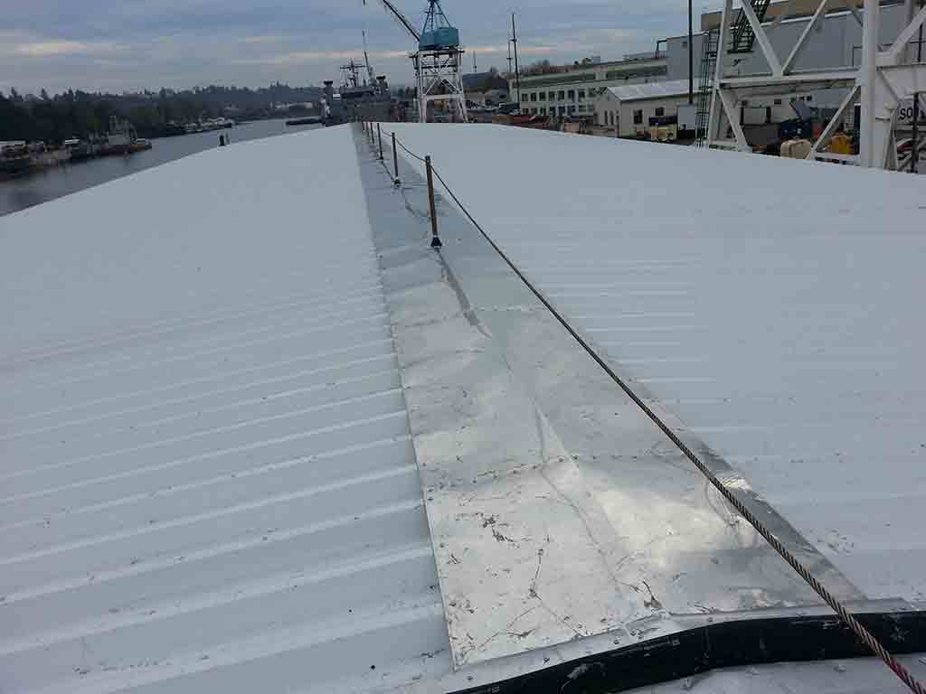 Barge Roofing Services - Matson Barge Project