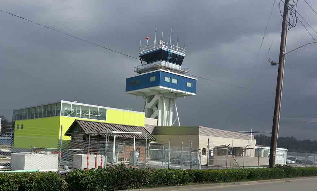 flight control tower composite panels metal roofing installation